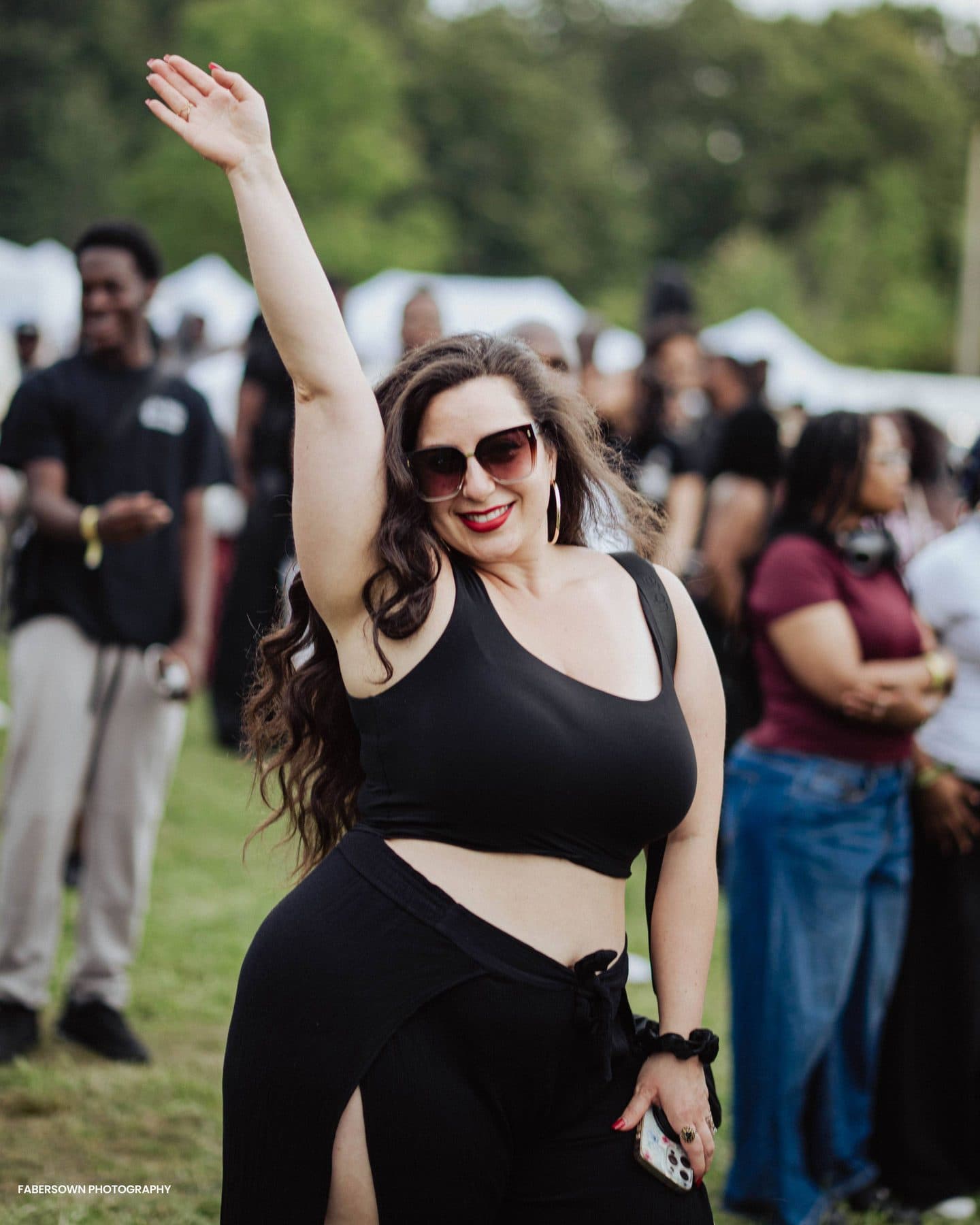 Dancer performing on stage
